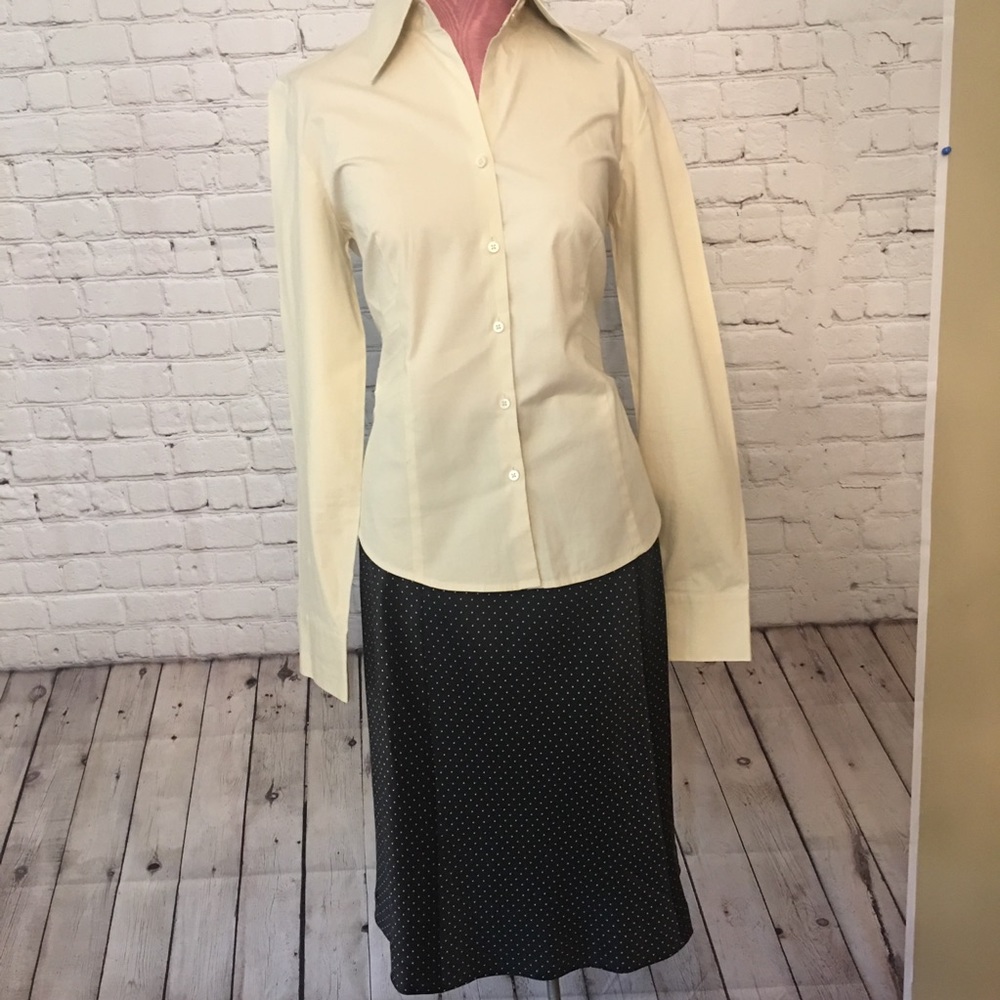 EUC Ann Taylor LOFT light tan blouse, shirt, top